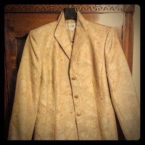 As 6 Brocade Le Suit jacket and pencil skirt